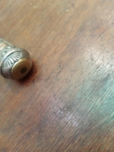 Imagen 6 de 12 de Puñal Facon Plata Y Oro Plateria Criolla Chaira Cuchilla