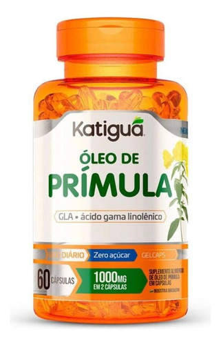 Suplemento Óleo De Prímula 1000mg 60cps Katiguá Sabor Sem sabor