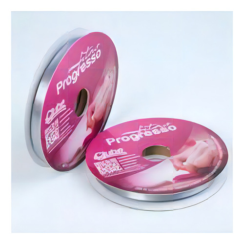 Fita Cetim 50m X 10mm 100% Poliester Face Simples Cor Cinza