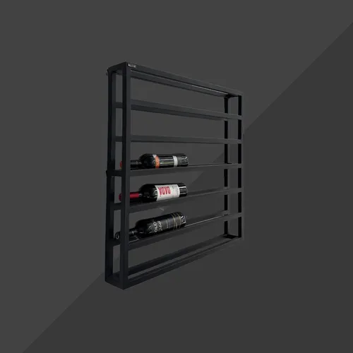Repisa Para Vinos De Pared Negro