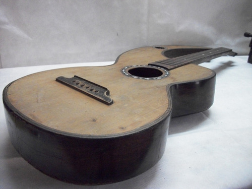 Antigua Guitarra A Restaurar Aplicaciones Nacar (Usado)