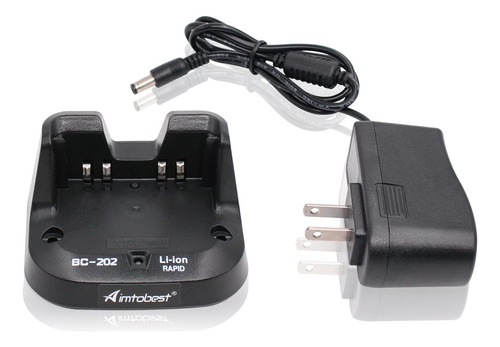 Bc-202 Cargador Rápido Compatible Con Icom Id-31 Id-31a Id-3