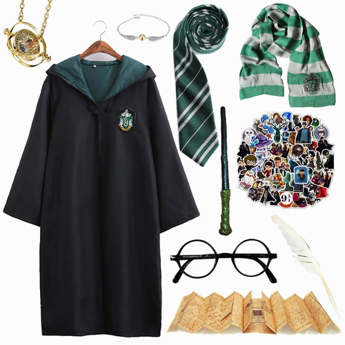 Disfraz De Harry Potter Para Cosplay, Conjunto De Capa De Ba