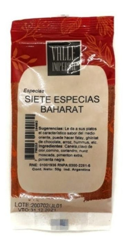 Siete Especias Baharat X 50 Gr