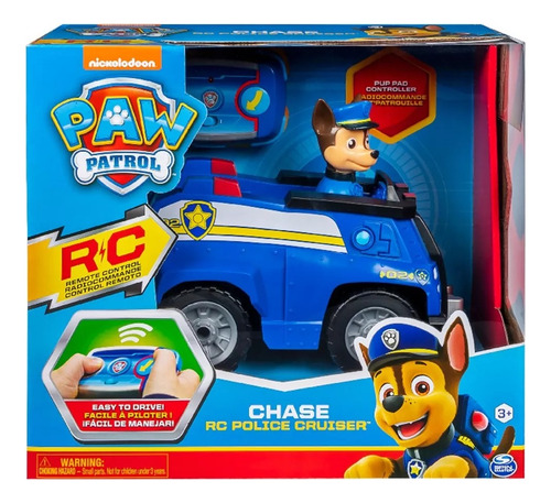 Imagen 3 de 7 de Paw Patrol Vehiculo Control Remoto Rc Con Figura Playking