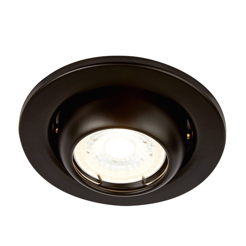 Imagen 2 de 4 de Lampara Empotrable Techo Dirigible Mr16 Negro Gu5.3 Yd-345/n