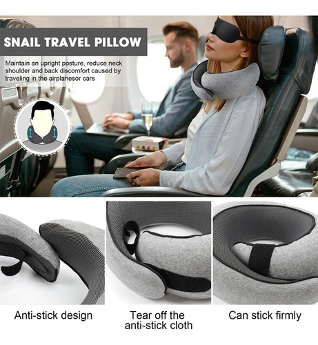 Almohada Cómoda De Espuma Viscoelástica, Cojín De Viaje En A