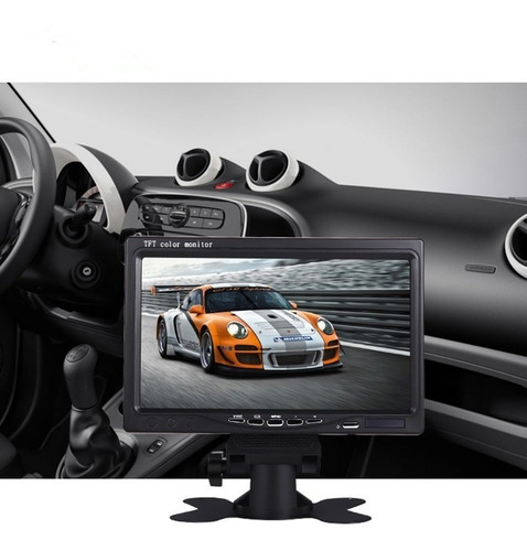 Monitor 7 Ajustable Lcd Cámara Retroceso 12v