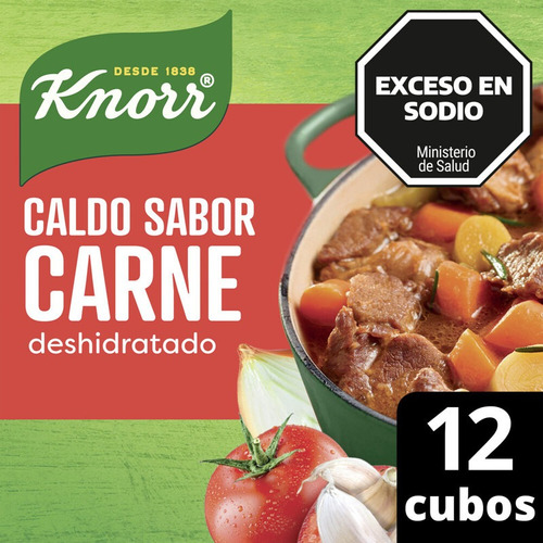 Knorr Caldo De Carne Deshidratado X 12 Cubos