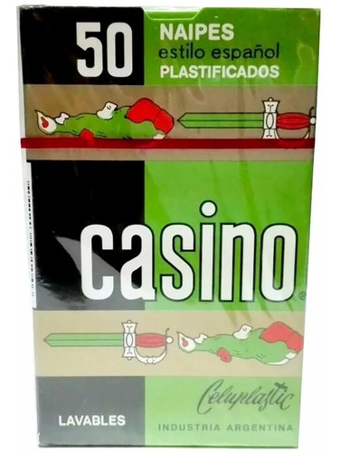 Naipes Españoles Casino 50 Baraja Plastificada X 6 Unidades