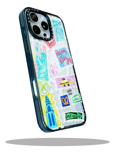 Funda New York Estilo Casetify Magsafe Para Iphone Transparente Iphone 16