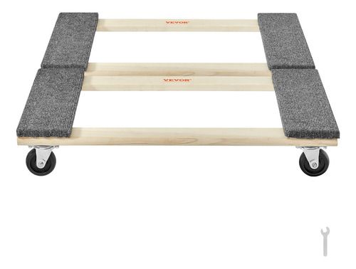 Vevor Carro De Plataforma Encajable 2 Pzs Capacidad 454kg
