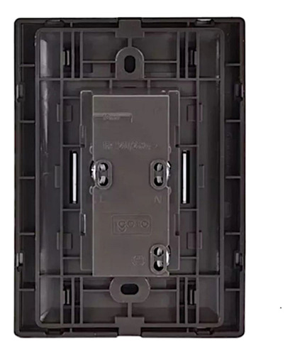 Placa Acero Inoxidable Cotacto Duplex Falla A Tierra 4 Pz