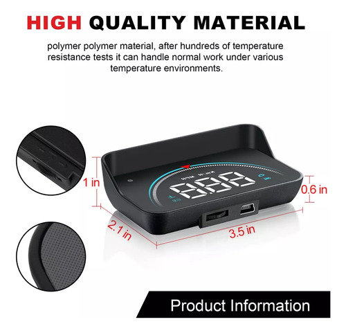 Speedometer Heads Up Display Car Hud M8, Obd Digital Speed S