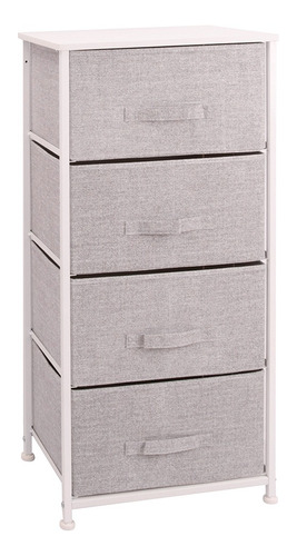 Mueble 4 Cestos Tela Estructura Acero 45x30x95cm