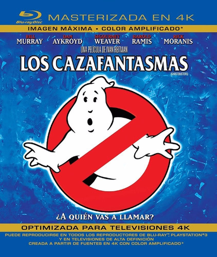 Los Cazafantasmas Ghostbusters Masterizada 4k Blu-ray