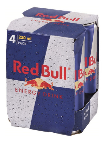 Bebida Energizante Red Bull X 4 Und X 250 - mL a $6