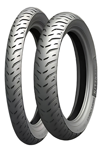 Par Pneu 60-100-17 + 80-100-14 Pilot Street 2 Michelin