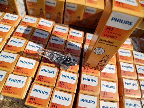 Lâmpadas Philips H1 12v 55w Farol Alto, Baixo,neblina