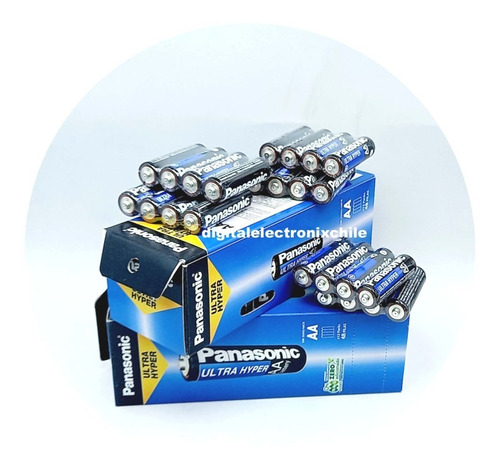 Pack Panasonic Doble Aa 1.5v Selladas De 4 Total 96 Unidades