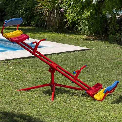Sube Y Baja Giratorio + Tobogan 4 Escalones Pvc Combo ! Color Rosa