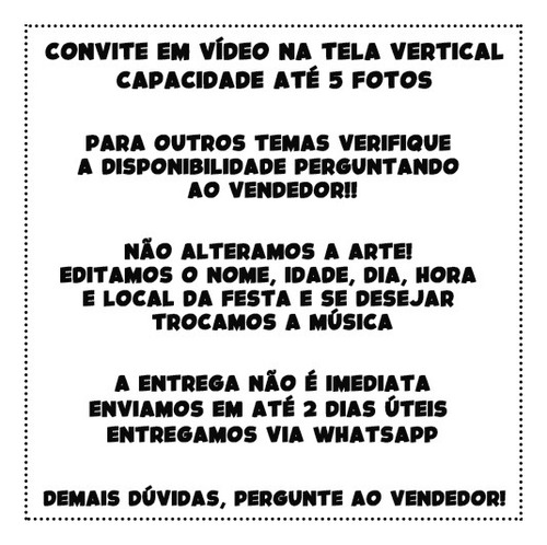Convite Animado Vídeo Poderoso Chefinho Não Aplica