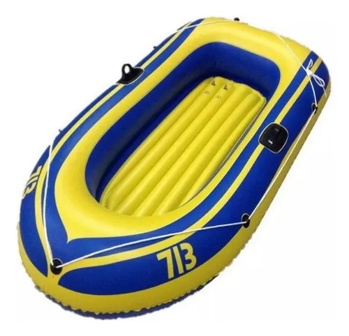 Bote Inflable Genérico Con Remos, Cuerdas E Inflador