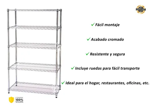 Estanteria Metalica Alta Capacidad Acero Alambrado