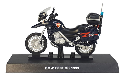 Moto A Escala 1:24 Bmw F650 Gs 1999 Con Soporte