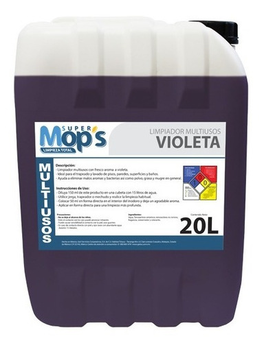 Limpiador Multiusos Mops Violeta 20 L