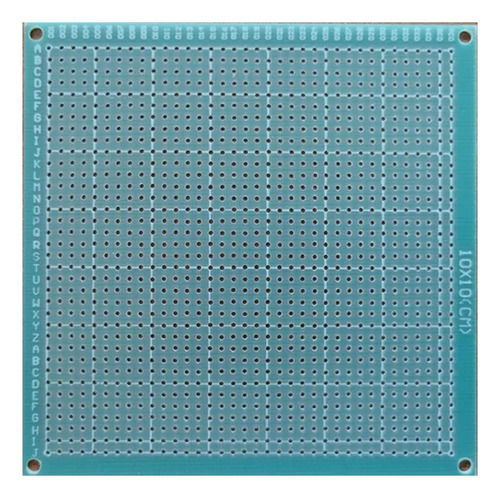 Placa Fenolica Perforada Verde 10×10 Cm