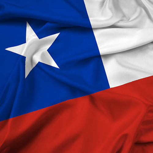 Bandera Chilena 100x150 Cm Tela Bordada Reforzada