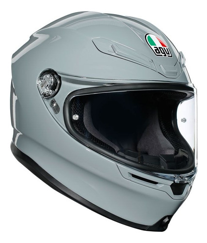 Casco Cerrado Para Moto Agv K6 Nardo Gris Brillante