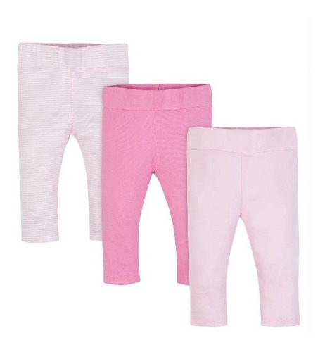 Pantalón Mono Bebe Niñas Wonder Nation 3 Pack