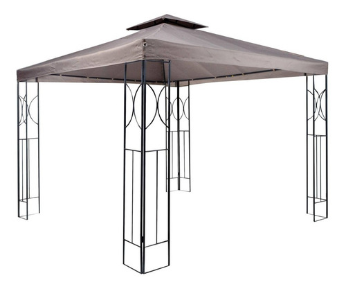 Imagen 1 de 5 de Toldo Pérgola Tabaco 3x3 De Panel Doble