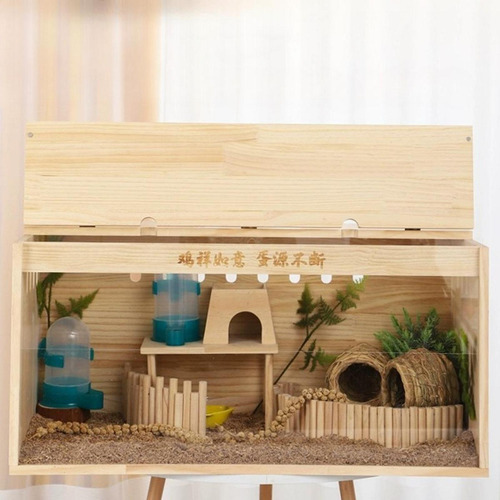 Casa De Madera Para Hámster, Cabaña De Juegos Estilo A