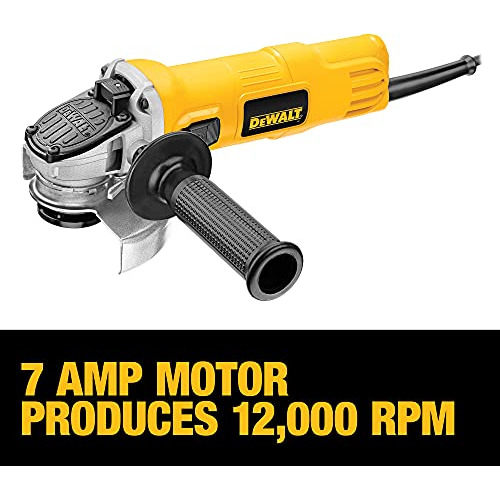 Dewalt Amoladora Angular, Protector De Un Solo Toque, 4-1/2