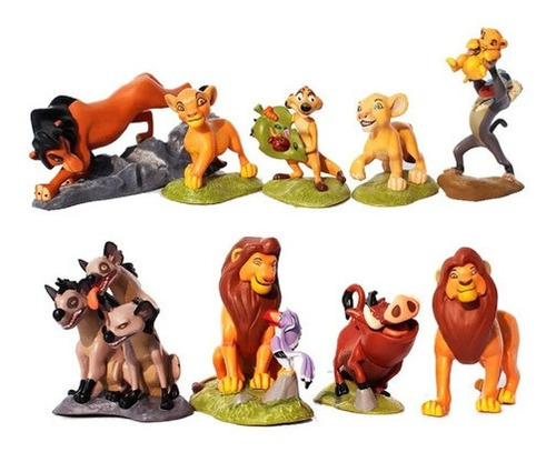 Rey León Colección X 9 Figuras Simba Mufasa En Bolsa