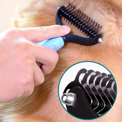 Imagen 2 de 9 de Cepillo Profesional Corta Nudos Para Mascotas, Perros, Gatos