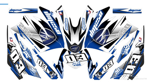 Kit De  Vinil Ws150sport G Ita-lika Azul