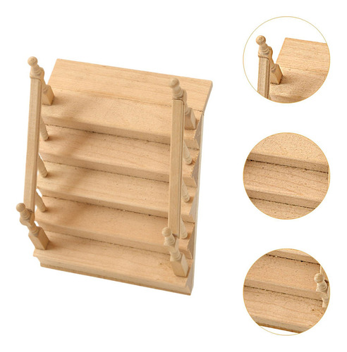 Modelo De Escalera Para Casa De Muñecas Con Pasamanos,