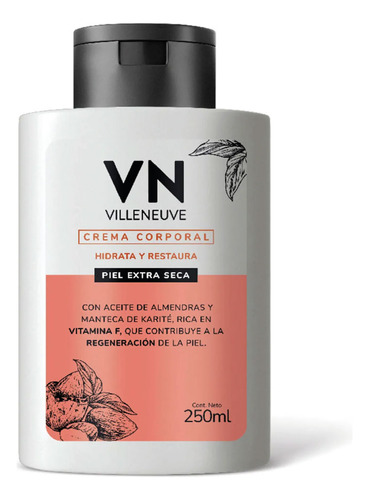  Villeneuve Crema X 250 Ml Para Pieles Extra Secas