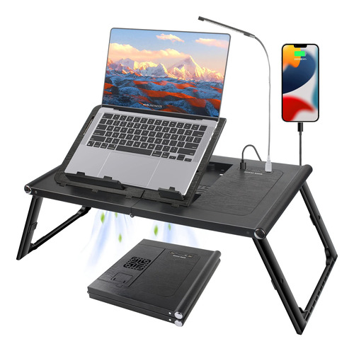 Gktg Escritorio Plegable Para Laptop Cama Soporte Ajustable