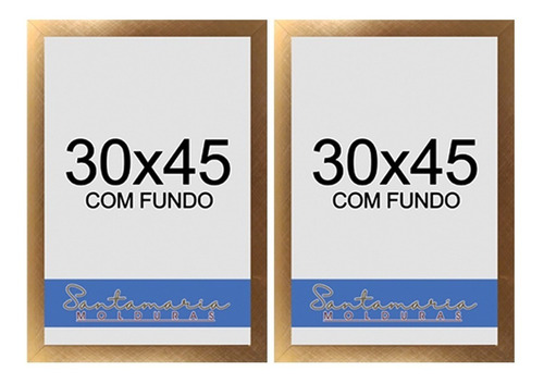 Kit 2 Molduras 30x45 Quadro Foto Painel Decoração Com Fundo