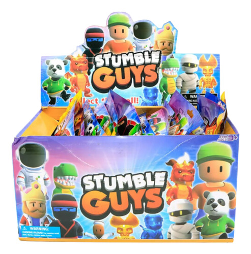 Stumble Guys Melhor Jogo 3 Bonecos E 9 Cards Blind Bag Full