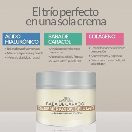 Kit Facial: 2 Crema Acido Hialurónico + 2 Serum Vitamina C