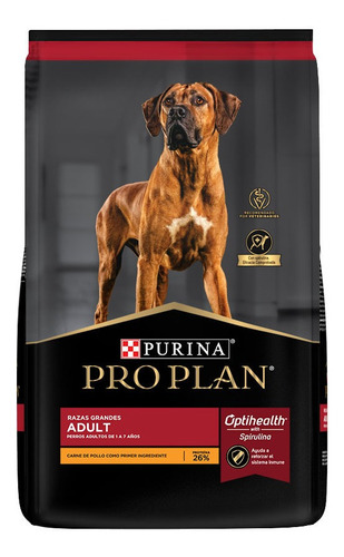 Alimento Pro Plan OptiHealth Pro Plan para perro adulto de raza  grande sabor pollo y arroz en bolsa de 3kg