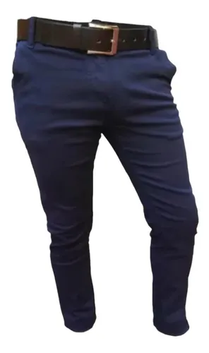 Mejor romano arco Pantalon De Vestir Azul Noche | MercadoLibre 📦