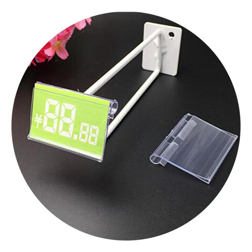 Soporte De Precio De Estante De Pvc Transparente De 80x42mm