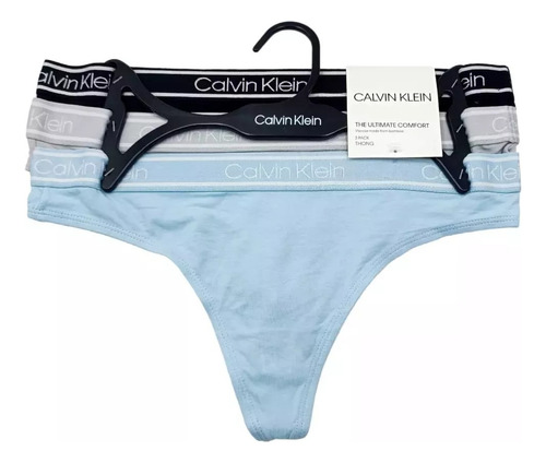 Calvin Klein Set 3 Tangas Bamboo Mujer Originales